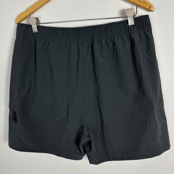 Voyager Quick Dry Pack Out Athletic Shorts Womens Size Large Dark Grey Cargo Zip - Picture 15 of 16